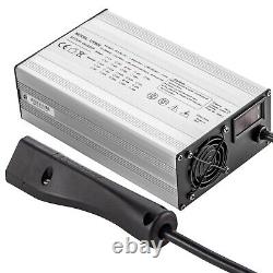 48V 15A Battery Charger with RXV Plug/LED For Club Car EzGo Yamaha Golf Cart