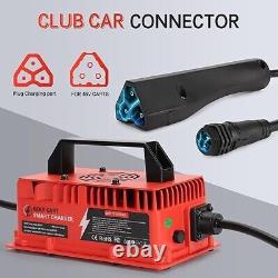 48V 15A Golf Cart Battery Charger for Club Car DS/Precedent 3 Pin Triangle Plug
