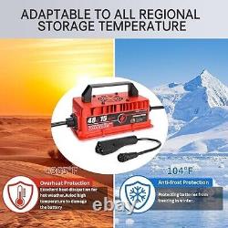 48V 15A Golf Cart Battery Charger for Club Car DS/Precedent 3 Pin Triangle Plug