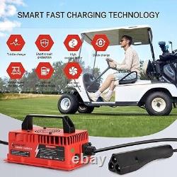 48V 15A Golf Cart Battery Charger for Club Car DS/Precedent 3 Pin Triangle Plug