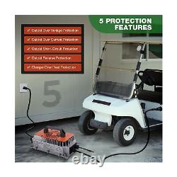 48V 18A Golf Cart Battery Charger for Club Car, Professional Smart 48 Volt Go