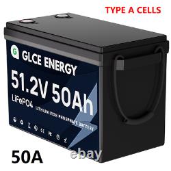 48V 50Ah LiFePO4 Lithium Battery Metal Case for Golf cart Home RV