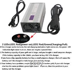 48V 6A RXV Golf Cart Battery Charger for Ez-Go Ezgo TXT with RXV Plug 3 Prong LE