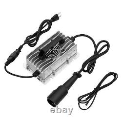 48Volt 15Amp Golf Cart Battery Charger Corded Car Golf Cart Smart Charger Silver