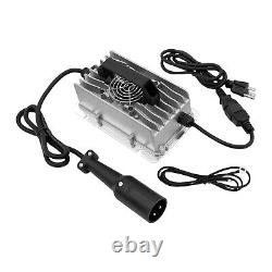 48Volt 15Amp Golf Cart Battery Charger Corded Car Golf Cart Smart Charger Silver