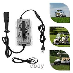 48Volt 15Amp Golf Cart Battery Charger Corded Car Golf Cart Smart Charger Silver