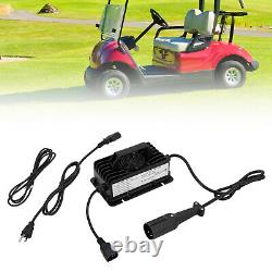 48Volt 15Amp Golf Cart Battery Charger QA750A Car Golf Cart Smart Charger Black