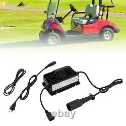 48Volt 15Amp Golf Cart Battery Charger QA750A Car Golf Cart Smart Charger Black