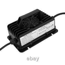 48Volt 15Amp Golf Cart Battery Charger QA750A Car Golf Cart Smart Charger Black