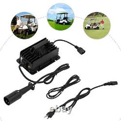 48Volt 15Amp Golf Cart Battery Charger QA750A Car Golf Cart Smart Charger Black