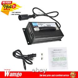 48 Volt 15 AMP Battery Charger For Club Car Golf Cart Round 3 Pin Plug