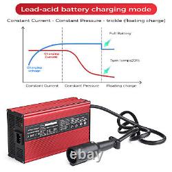 48 Volt 15 Amps For Club Car Golf Cart Battery Charger 48V Round 3 Pin Plug