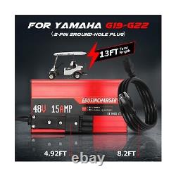 48 Volt Golf Cart Battery Charger Compatible with Yamaha G19-22 Models-with 2