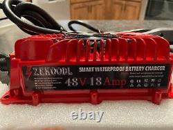 48 Volt Golf Cart Battery Charger for Club CAR 18 Amp Trickle 3-5 Hour Charge