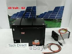 48v Nissan Leaf Lithium ion Mini Pack Battery Golf Cart 3.5kwh 66ah G2 w Charger