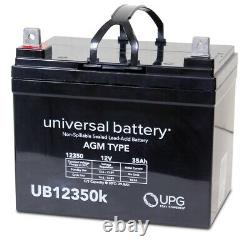 4PK UPG UB12350 12V 35AH SLA Battery Replacement for Kangaroo TG-31 Golf Cart