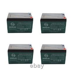 4Pcs 12V SEALED LEAD ACID Battery Rechargeable 12Ah10hr for Go Kart Golf Cart US