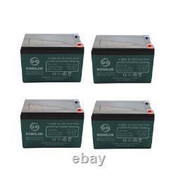 4Pcs 12V SEALED LEAD ACID Battery Rechargeable 12Ah10hr for Go Kart Golf Cart US