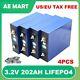 4 Pcs 3.2v 200ah Rechargeable Battery Campers Golf Cart Off-road Solar Wind