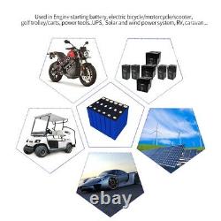 4 PCS 3.2V 200Ah Rechargeable Battery Campers Golf Cart Off-Road Solar Wind