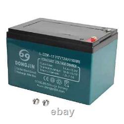 4 Pack 12V 12Ah/10h Battery 6-DZM-12 Batteries for Go Kart Golf Cart Pocket Bike