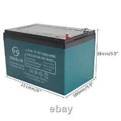 4 Pack 12V 12Ah/10h Battery 6-DZM-12 Batteries for Go Kart Golf Cart Pocket Bike