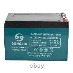 4 Pack 12V 12Ah/10h Battery 6-DZM-12 Batteries for Go Kart Golf Cart Pocket Bike