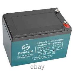 4 Pack 12V 12Ah/10h Battery 6-DZM-12 Batteries for Go Kart Golf Cart Pocket Bike