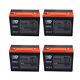 4 Pack 12v 24ah 6-dzm-20 Battery For Electric Golf Cart Go Kart Atv Scooter Quad