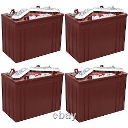 4 Pack, 48V 12 Volt Golf Cart Batteries Trojan Battery T-1275 Club Car EzGo