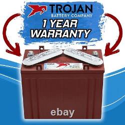 4 Pack, 48V 12 Volt Golf Cart Batteries Trojan Battery T-1275 Club Car EzGo
