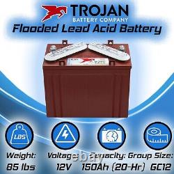 4 Pack, 48V 12 Volt Golf Cart Batteries Trojan Battery T-1275 Club Car EzGo