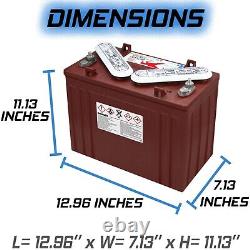 4 Pack, 48V 12 Volt Golf Cart Batteries Trojan Battery T-1275 Club Car EzGo