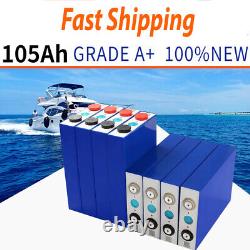 4 Pcs. 2V 105AH Lifepo4 Lithium Ion Battery Cell Golf Cart Boats Solar System