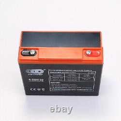 4 x 6-DZM-20 12V 24Ah Battery + 48V Charger For Go Kart Golf Cart Scooter E Bike