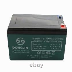 4pc 12V 12Ah Rechargeable Battery for E-Bike Golf Carts Electric Quad Dirt Bike