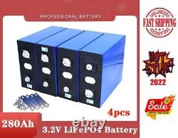 4pcs 3.2V 280Ah LiFePO4 Battery pack for Electric car RV Solar Golf Cart