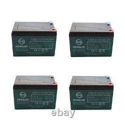 4pcs 6-DZM-12 12V SLA Battery for 48V E-Bike Scooter Go Kart ATV Quad Golf Cart