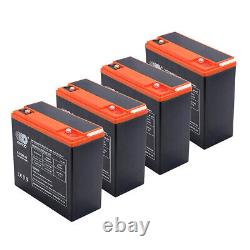 4x 12V 24Ah 6DZM20 Battery Kit for Mobility Scooter Golf Cart Buggy Go Kart Quad