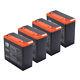 4x 12v 24ah 6-dzm-20 Battery For 48v Electric Bicycle Scooter Golf Cart Trike