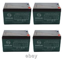 4x 6-DZM-12 12V 12Ah Battery for Go Karts Trikes Golf Cart Mower 4 Wheeler Buggy