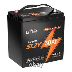 51.2V 30Ah GC2 Golf Cart LiFePO4 Battery Deep Cycle 60A BMS For 2KW Motor