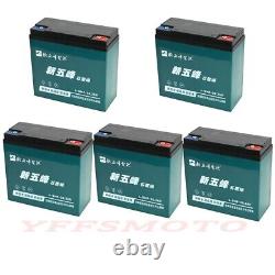 5 Pack 12V 20Ah 6-DMF-20 Battery for E-Bike Motocross Scooter Go Kart Golf Carts