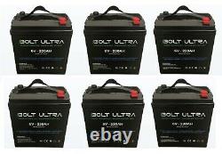 6pack 36V Bolt Ultra Silicate Salt Batteries 6V 230Ah Golf Cart Marine RV Solar