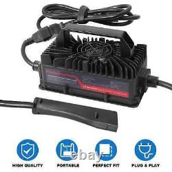 AUTOBABA 48 volt 15 amp Golf Cart Battery Charger 3-Pin Triangle Style Plug