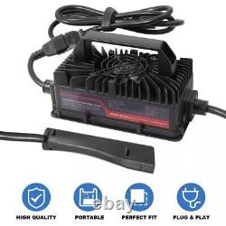 AUTOBABA 48 volt 15 amp Golf Cart Battery Charger 3-Pin Triangle Style Plug