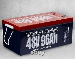 BATTERY for Golf Carts EV Solar 48V 96AH DEEP CYCLE LIFEPO4 Free 48V 8A LiF