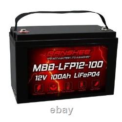 Banshee 12V 100Ah Premium LiFePO4 Lithium Battery BMS For Camper Boat Marine