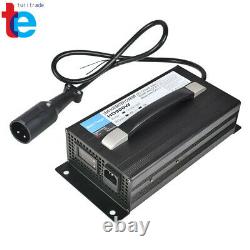 Battery Charger Fits For Club Car 48V 15 AMP Golf Cart 48 Volt Round 3 Pin Plug