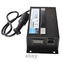 Battery Charger For Club Car 48V 15 AMP Golf Cart 48 Volt Round 3 Pin Plug
